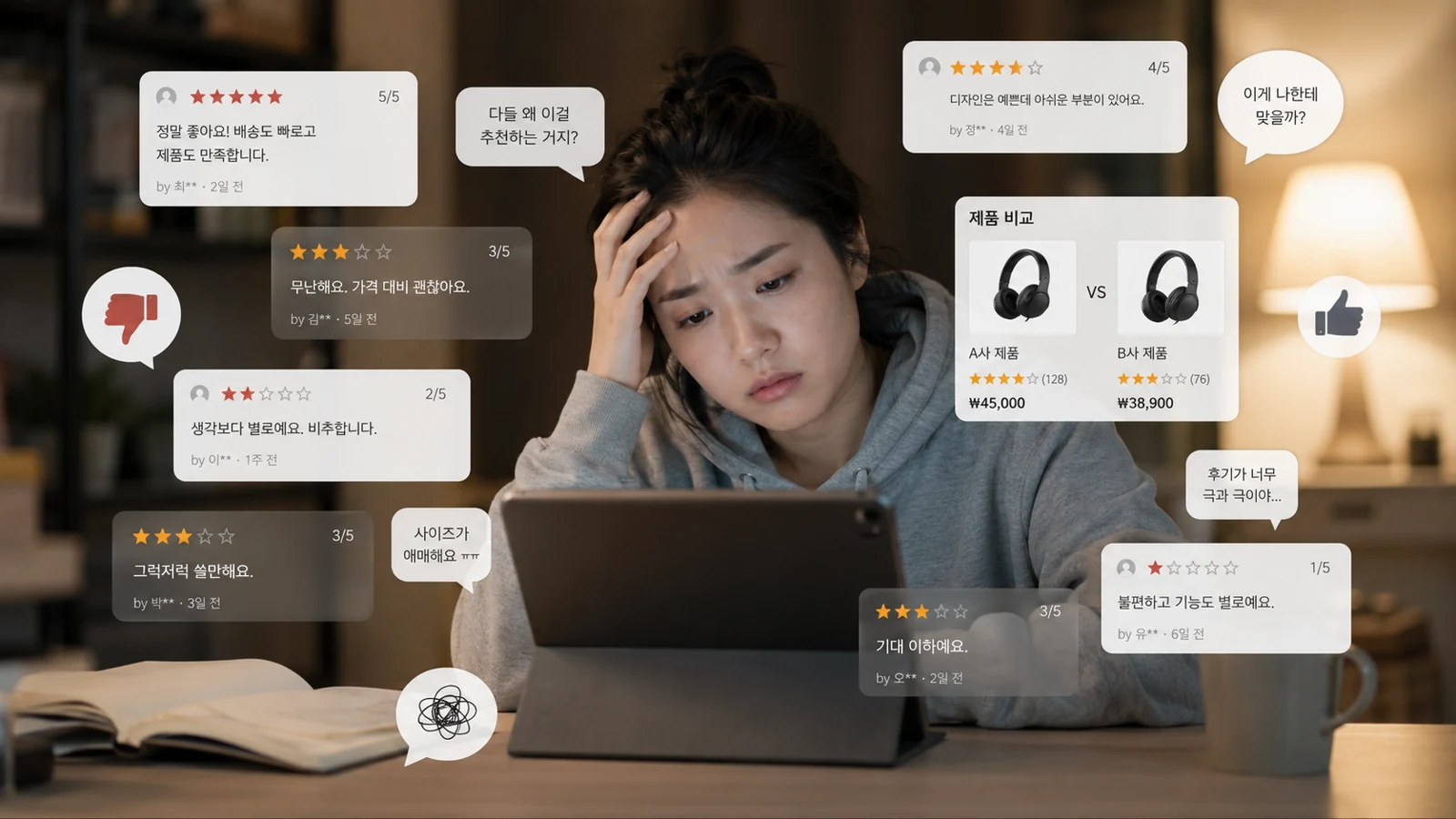 리뷰 피로 줄이기 대표 이미지